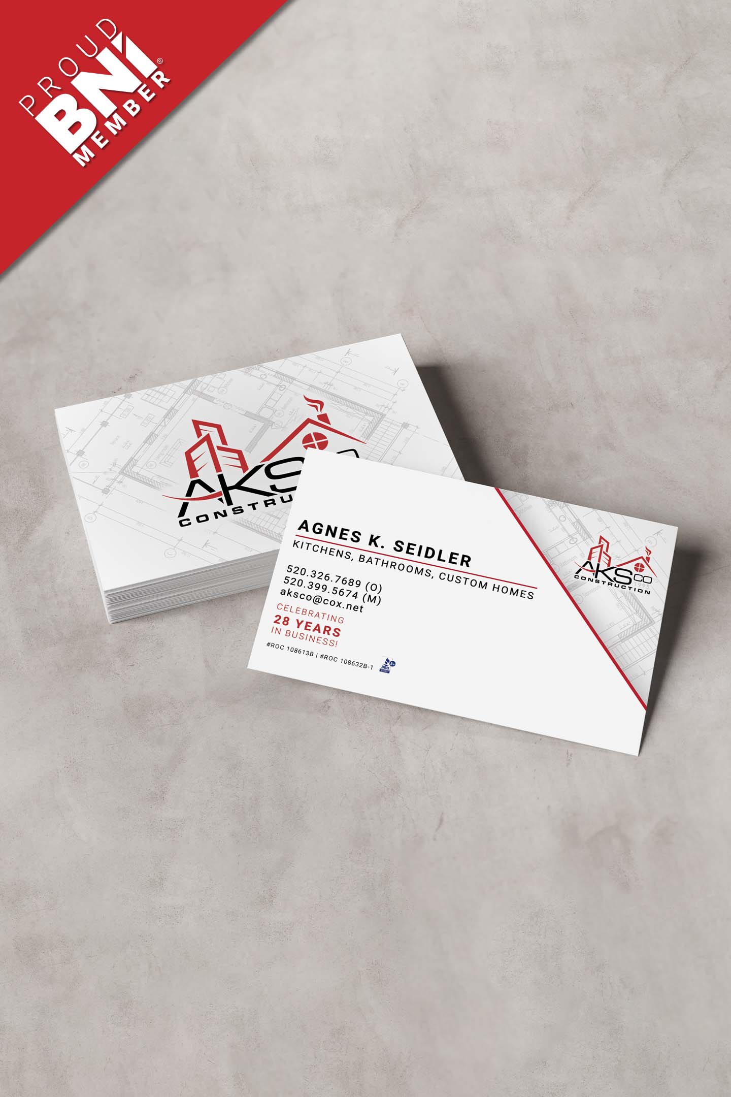 AKSCO Construction - Business Cards